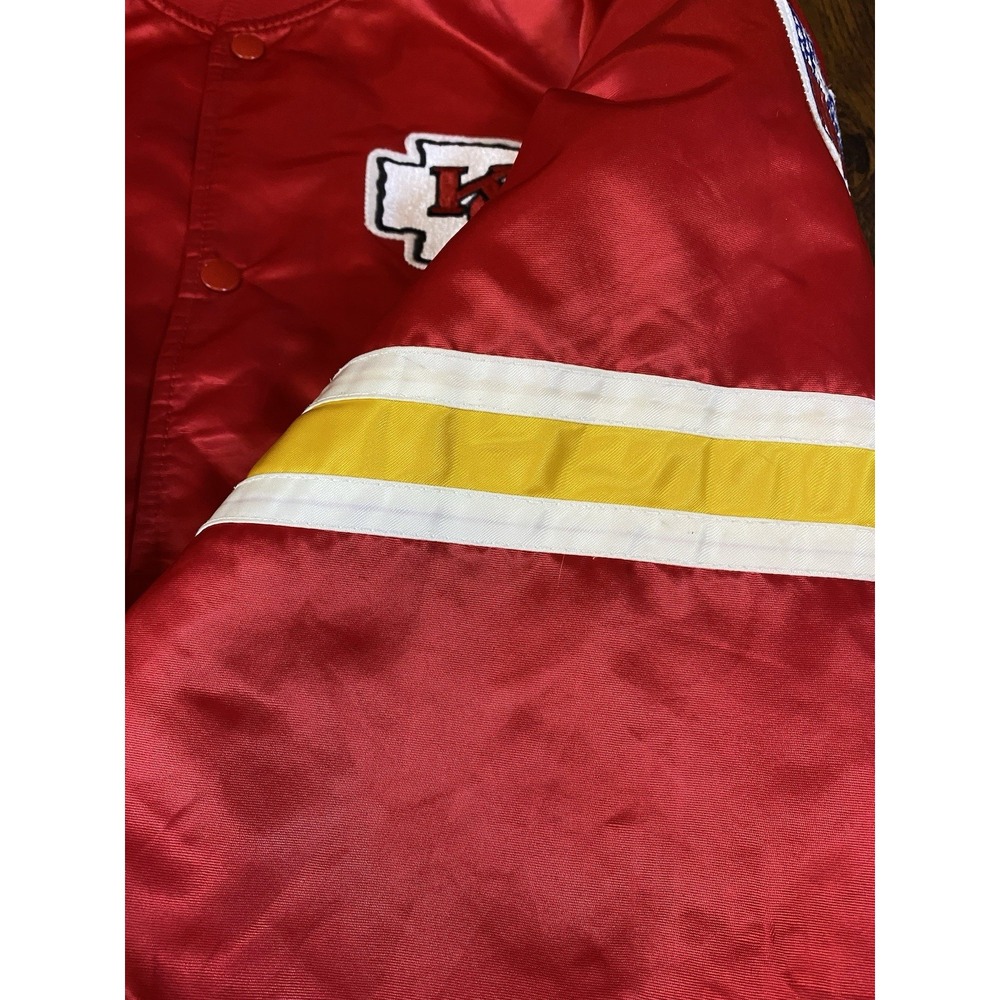 Vintage Kansas City Chiefs Mens XL NFL Red Satin Pro Line Starter Jacket - Picture 7 of 15